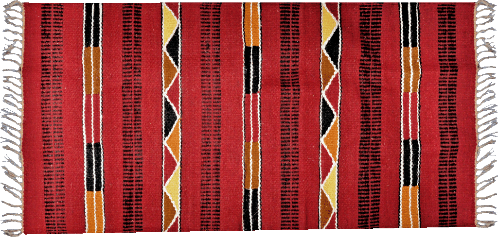 Handwoven Egyptian Tribal Kilim Rug - 100% Wool - Handmade Runner Kilim Rug with Bright, Vivid Colors - Made by CraftsOfEgypt