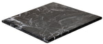 Black Marble Cheese Board - Works as a Small cutting board - Premium Trivet/Small pot holder - Effective Shushi serving platter Size 7x7 in(18x18cm)