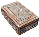 Jewelry Box Mother of Pearl - Egyptian Decorative Mosaic Jewelry Trinket Box - Convenient Inlaid Box for Jewelry and Other Small Items