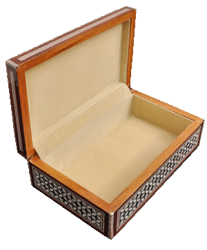 Egyptian mother of sales pearl inlaid boxes