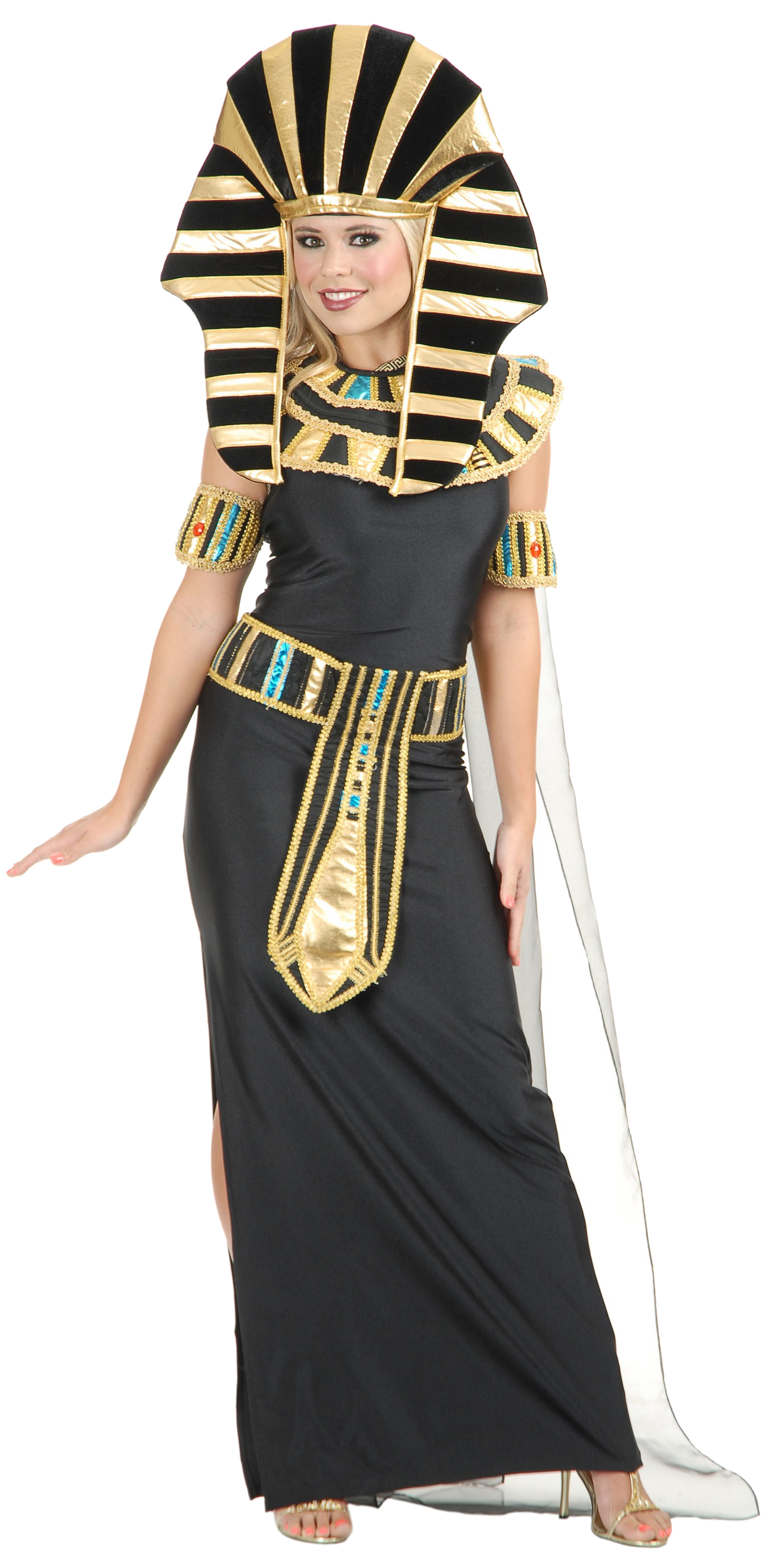 Egyptian Pharoah King TUT Headpiece for Men and Women Cleopatra Costume Head Dress Crown hat Costume.