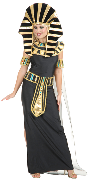 NOVELTY GIANT  Gold Lamé Egyptian Pharaoh King Tut Costume Headdress