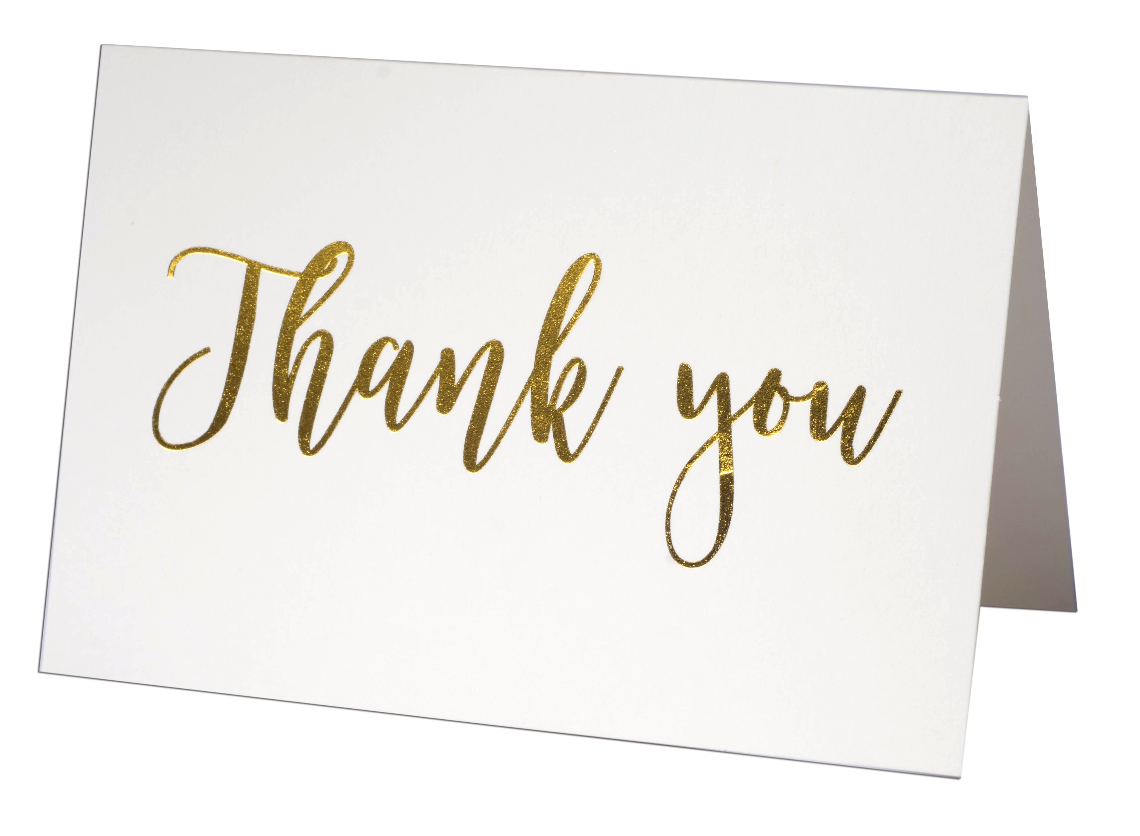 Blank Cards and Envelopes 5x7, 100 Set Blank Note Cards Thank You, White