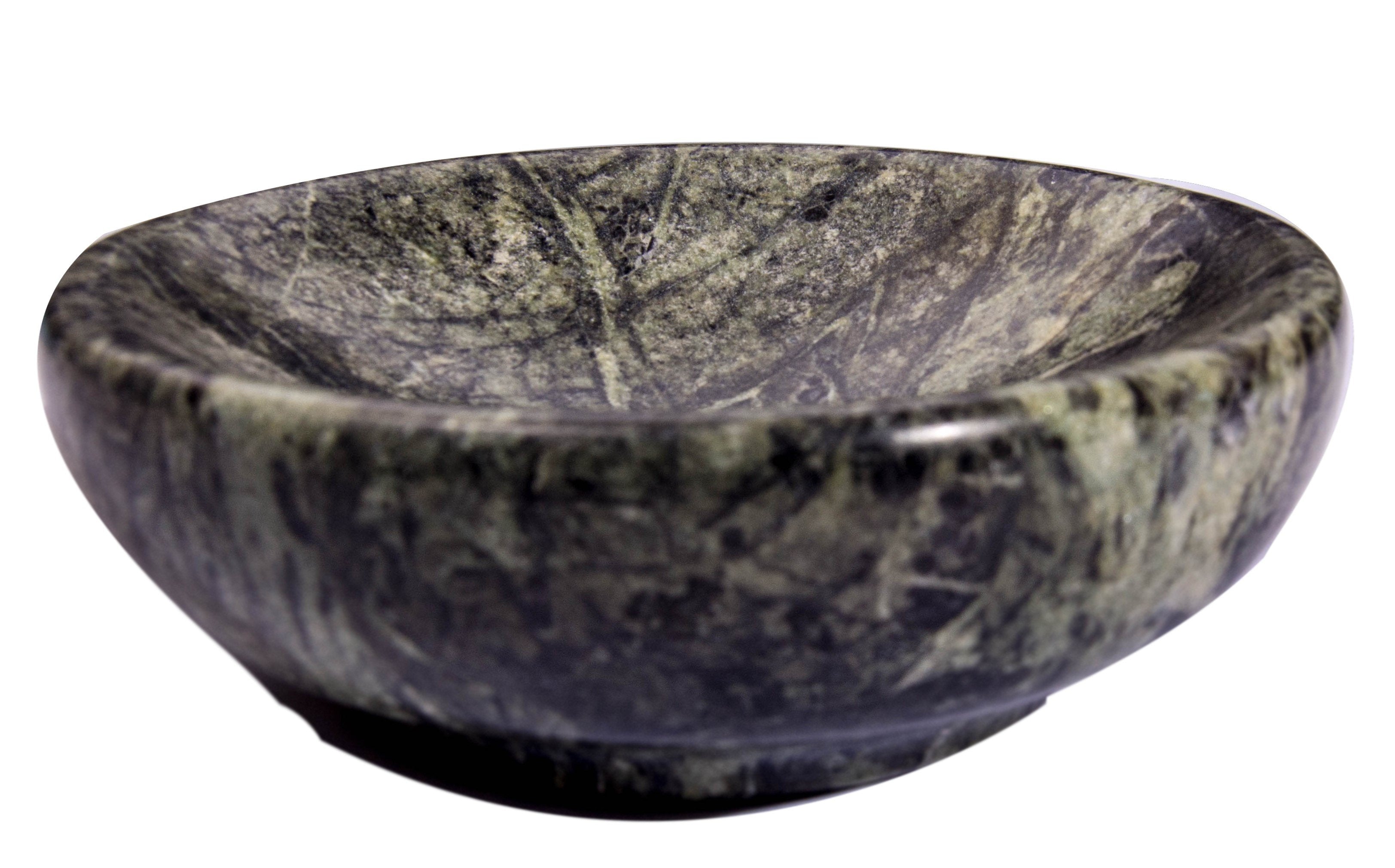 CraftsOfEgypt Green Marble Soap Dish - Polished and Shiny Marble Dish Holder Beautifully Crafted Bathroom Accessory by