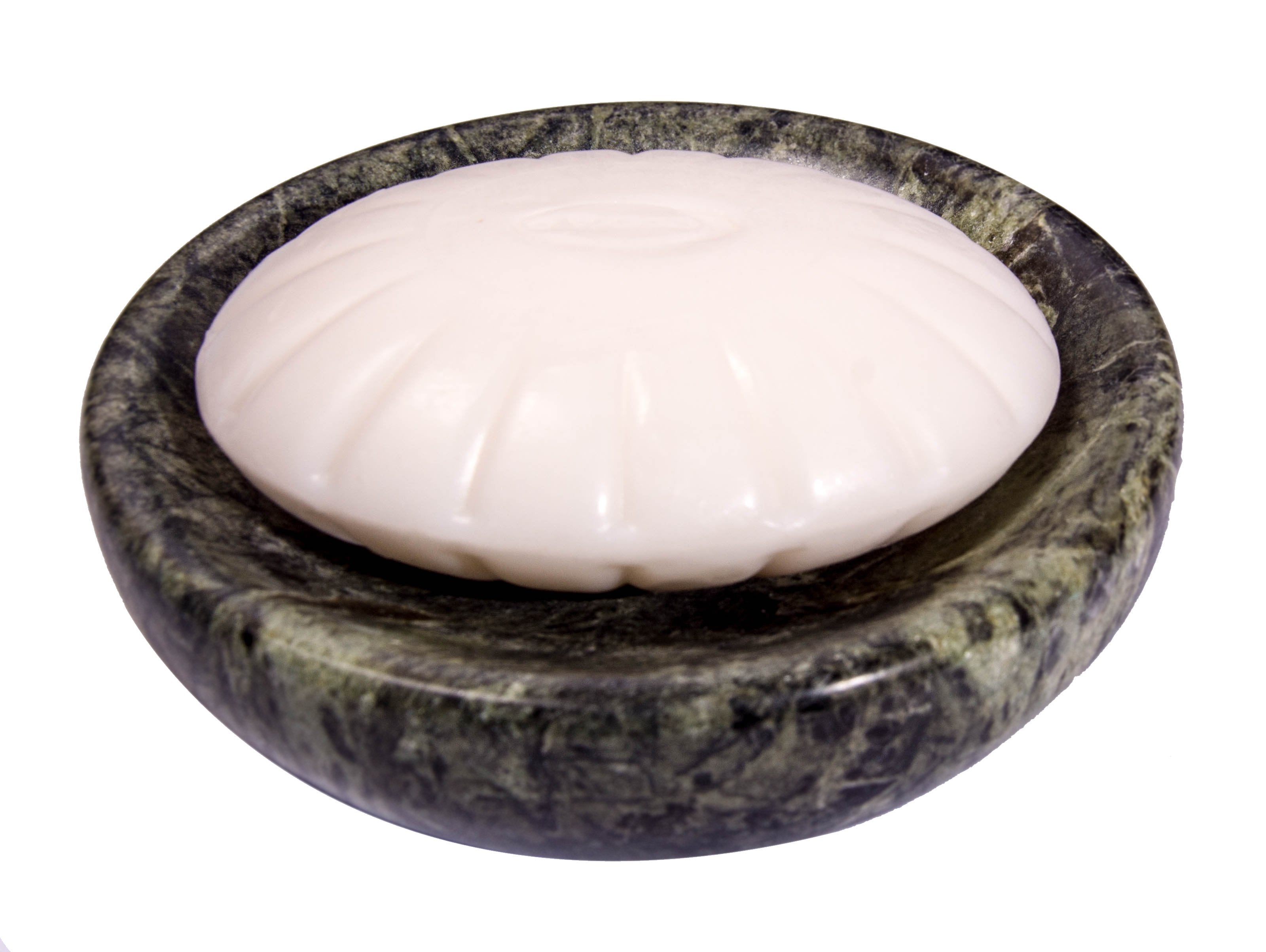 CraftsOfEgypt Green Marble Soap Dish - Polished and Shiny Marble Dish Holder Beautifully Crafted Bathroom Accessory by