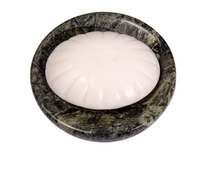 CraftsOfEgypt Green Marble Soap Dish - Polished and Shiny Marble Dish Holder Beautifully Crafted Bathroom Accessory by