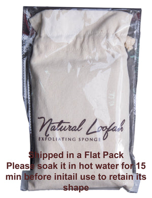 100% Natural Loofah Exfoliating Sponge (3 Pack) - Loofah Body