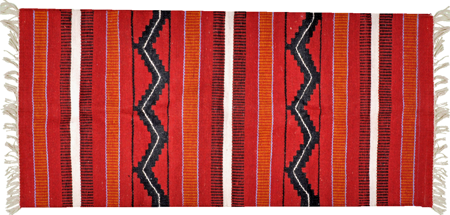 Handwoven Egyptian Tribal Kilim Rug - 100% Wool - Handmade Runner Kilim Rug with Bright, Vivid Colors - Made by CraftsOfEgypt