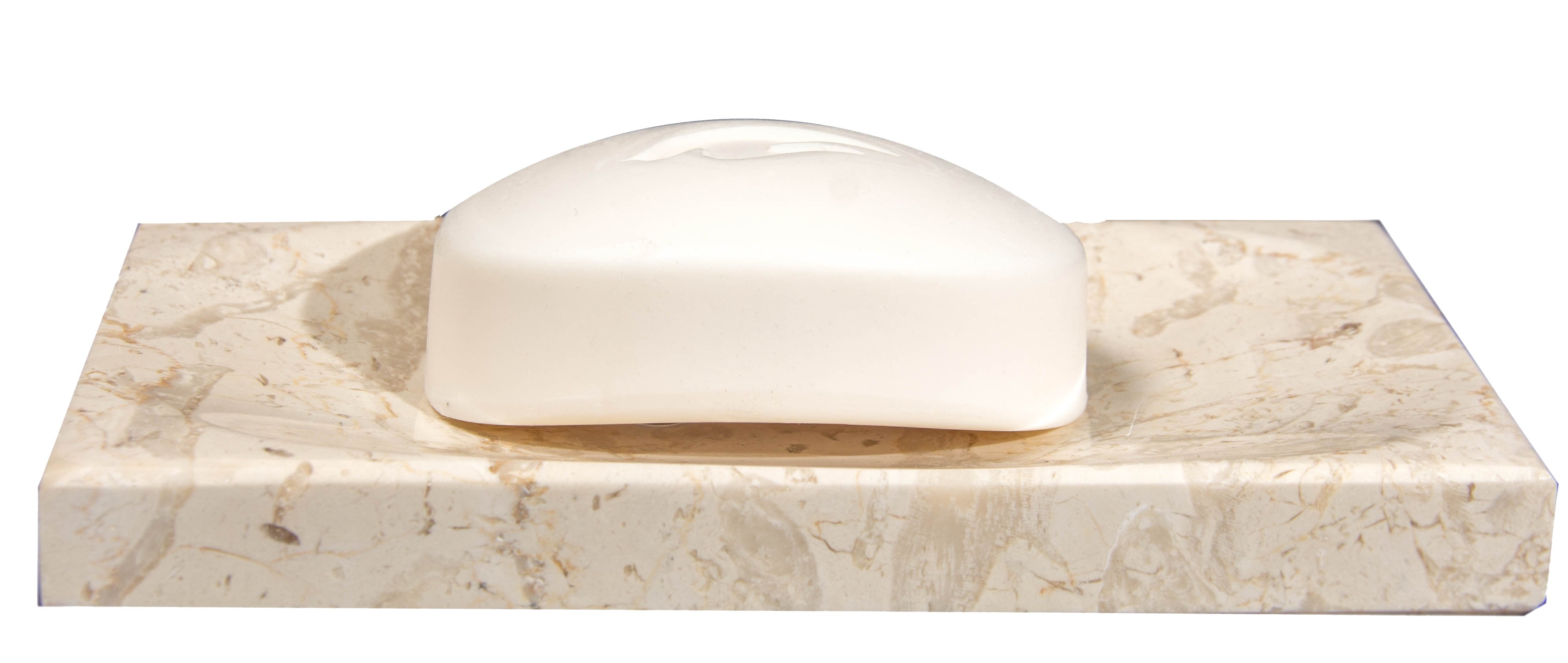 Beige Marble Soap Dish - Polished and Shiny Marble Dish Holder Beautifully Crafted Bathroom Accessory by CraftsOfEgypt