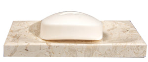 Beige Marble Soap Dish - Polished and Shiny Marble Dish Holder Beautifully Crafted Bathroom Accessory by CraftsOfEgypt