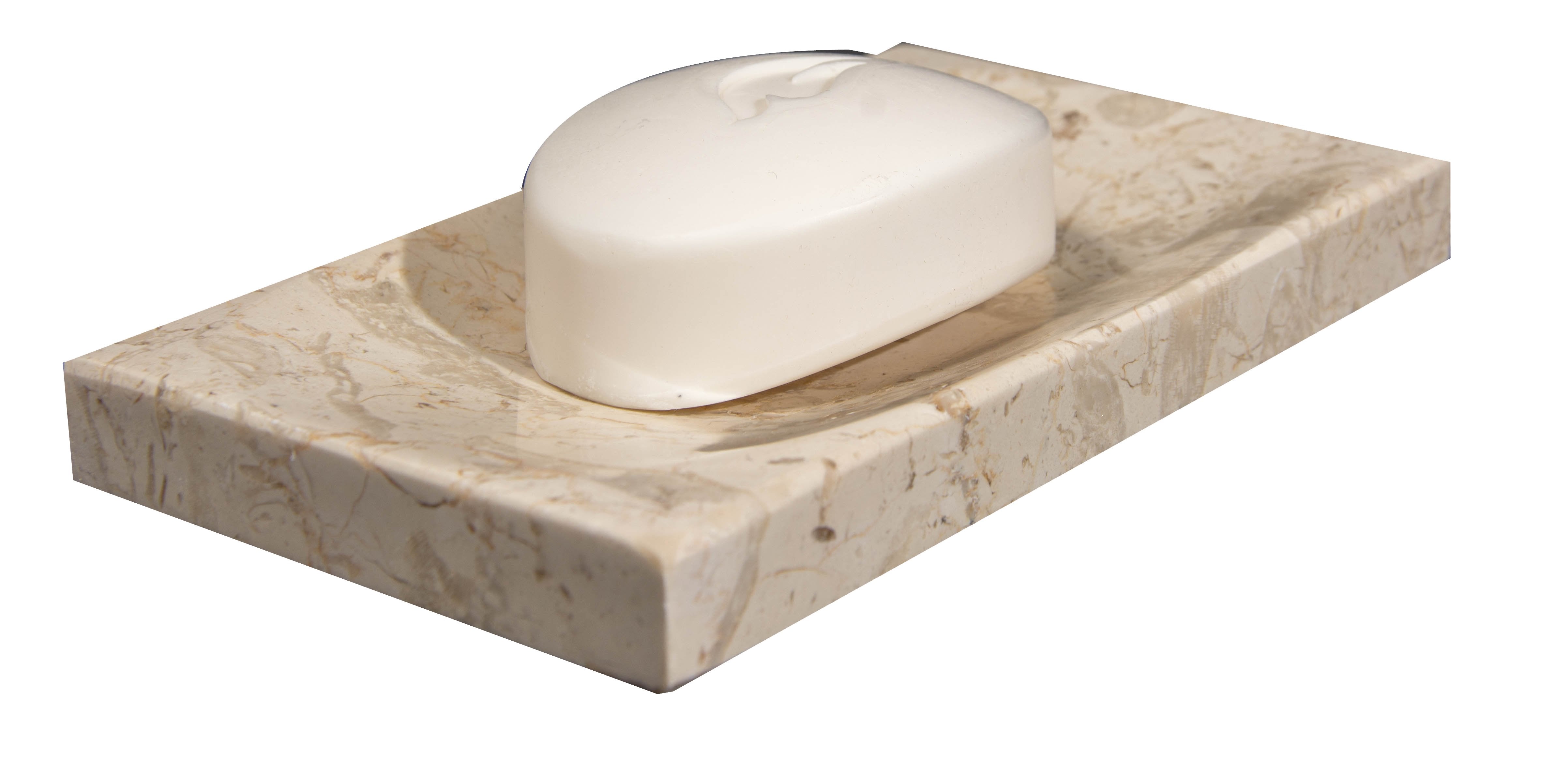 Beige Marble Soap Dish - Polished and Shiny Marble Dish Holder Beautifully Crafted Bathroom Accessory by CraftsOfEgypt