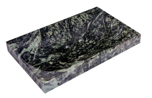 Green Marble Soap Dish - Polished and Shiny Marble Dish Holder Beautifully Crafted Bathroom Accessory by CraftsOfEgypt