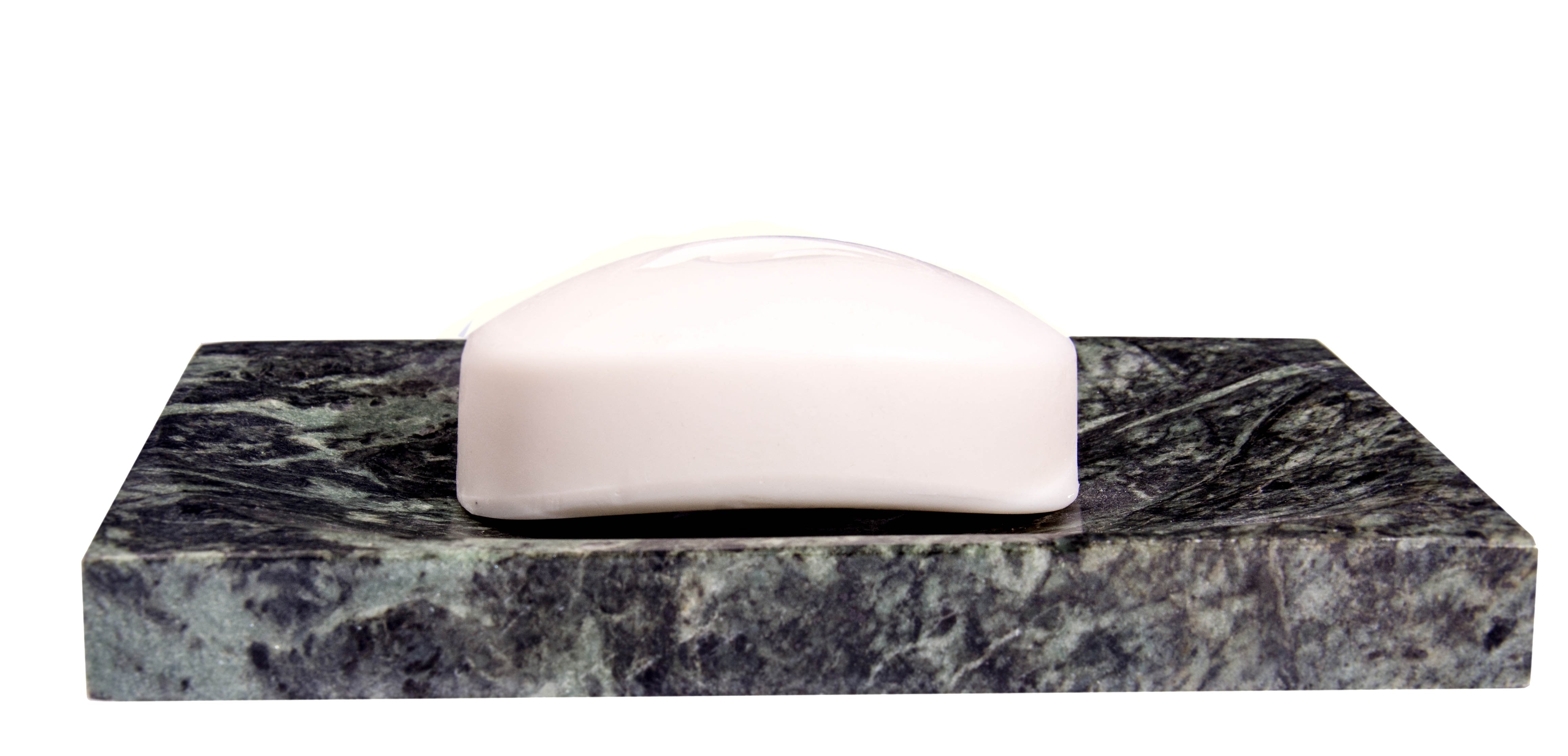 Green Marble Soap Dish - Polished and Shiny Marble Dish Holder Beautifully Crafted Bathroom Accessory by CraftsOfEgypt