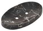 Black Marble Soap Dish - Polished and Shiny Marble Dish Holder - Beautifully Crafted Bathroom Accessory - by CraftsOfEgypt