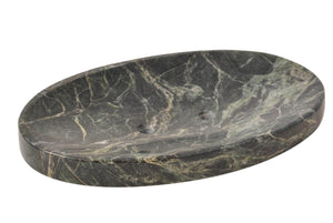 Green Marble Soap Dish - Polished and Shiny Marble Dish Holder Beautifully Crafted Bathroom Accessory by CraftsOfEgypt