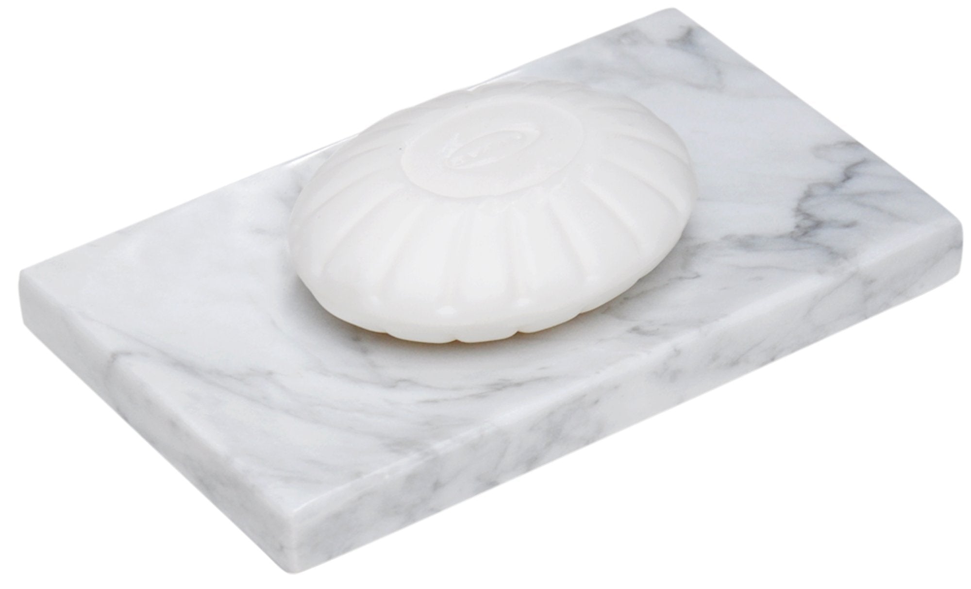 White Marble Soap Dish - Polished and Shiny Marble Dish Holder Beautifully Crafted Bathroom Accessory by CraftsOfEgypt