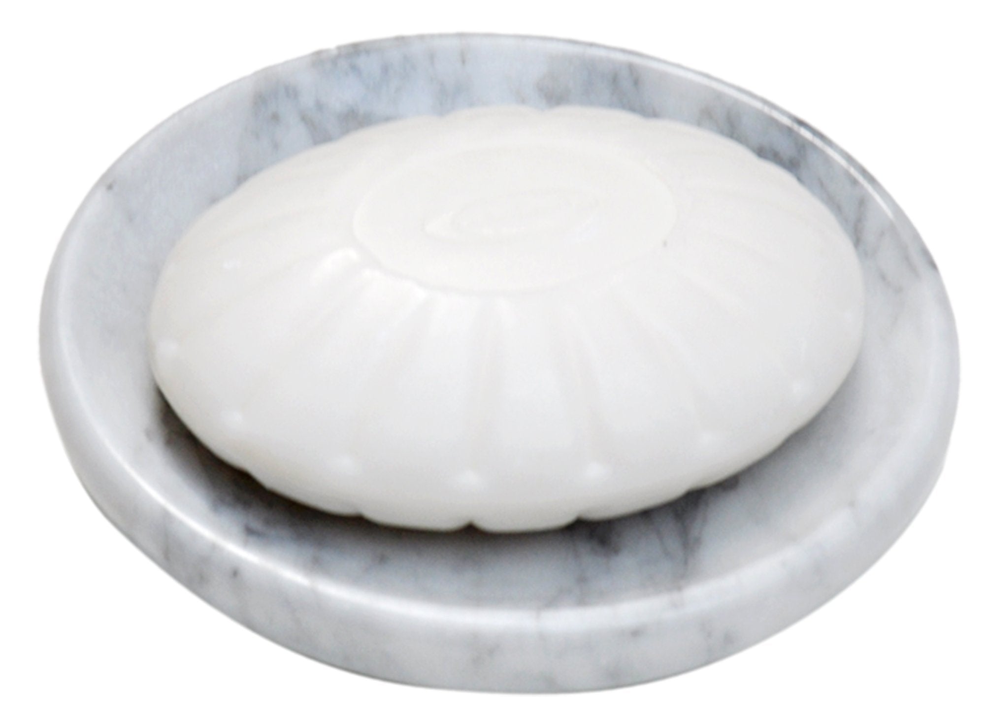 White Marble Soap Dish - Polished and Shiny Marble Dish Holder - Beautifully Crafted Bathroom Accessory - by CraftsOfEgypt