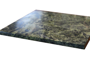 Green Marble Cheese Board - Works as a Small cutting board - Premium Trivet/Small pot holder - Effective Shushi serving platter Size 7x7in(18x18cm)