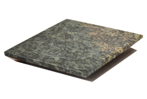 Green Marble Cheese Board - Works as a Small cutting board - Premium Trivet/Small pot holder - Effective Shushi serving platter Size 7x7in(18x18cm)